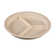 Aladdin Temp-Rite J998H - 9" / 230mm High Heat Entre Plate - High Wall - 3 Cavity - Ivory