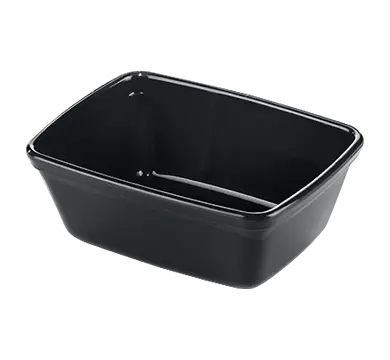 Aladdin Temp-Rite K239 - 6oz / 170mL Designer Series Non-Insulated Rectangular bowl - Black