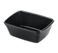 Aladdin Temp-Rite K239 - 6oz / 170mL Designer Series Non-Insulated Rectangular bowl - Black