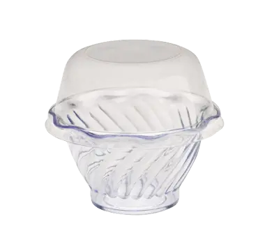 Aladdin Temp-Rite SC100 - 5oz / 150mL Swirl Bowl - Clear