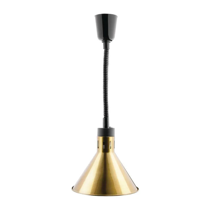 Apuro Conical Retractable Heat Shade Pale Gold Finish - DY465-A - Simply Hospitality NZ