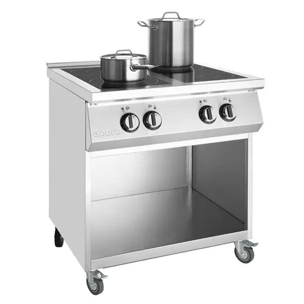 Apuro Freestanding 4 Zone Induction Hob 900mm  Induction Cooktops