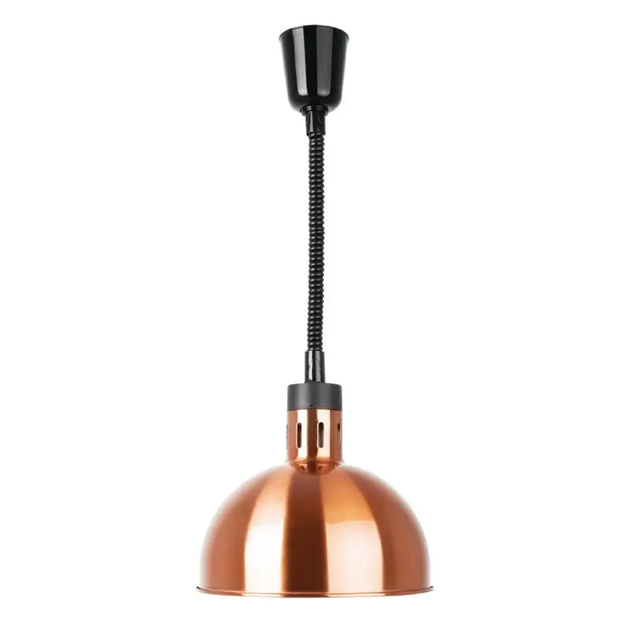 Apuro Retractable Dome Heat Shade Copper Finish - DY460-A - Simply Hospitality NZ