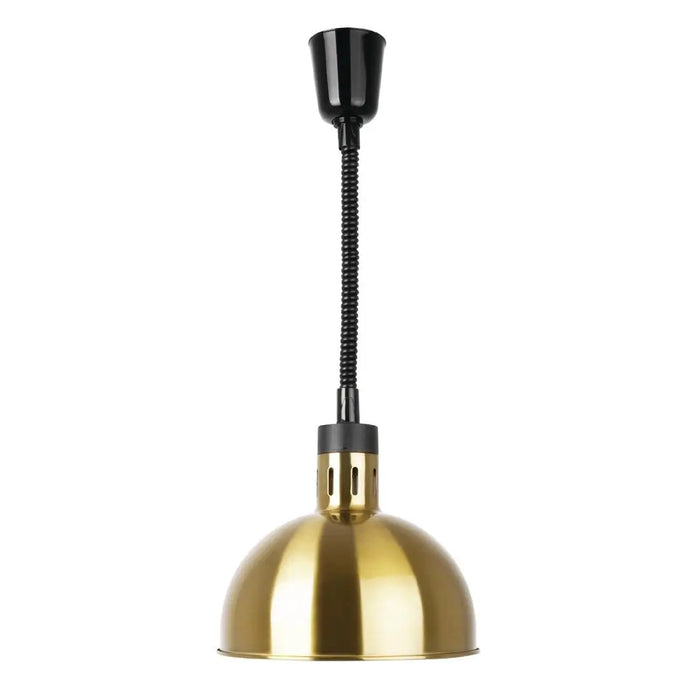 Apuro Retractable Dome Heat Shade Pale Gold Finish - DY462-A - Simply Hospitality NZ