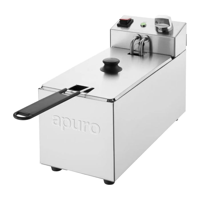 Apuro Single Tank Fryer - 3Ltr - 2kW - CU614-A - Simply Hospitality NZ