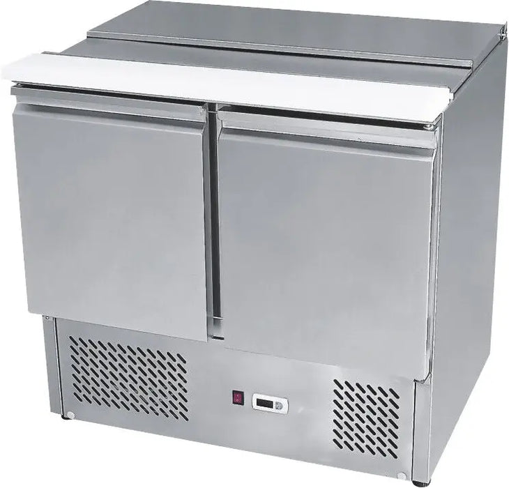 Atosa 2 Door Sliding Lid Saladette Fridge 900mm  Saladette Fridge