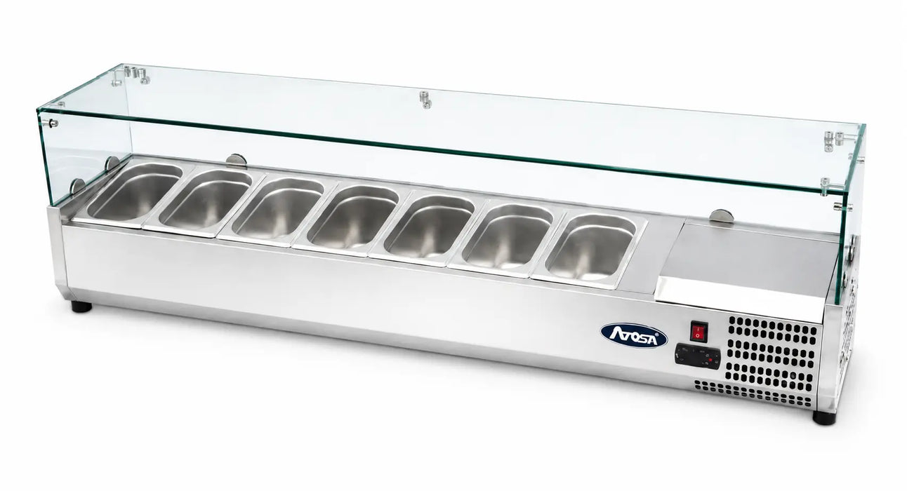 Atosa ESL3885 and ESL3886 1600mm countertop salad bar - Simply Hospitality NZ