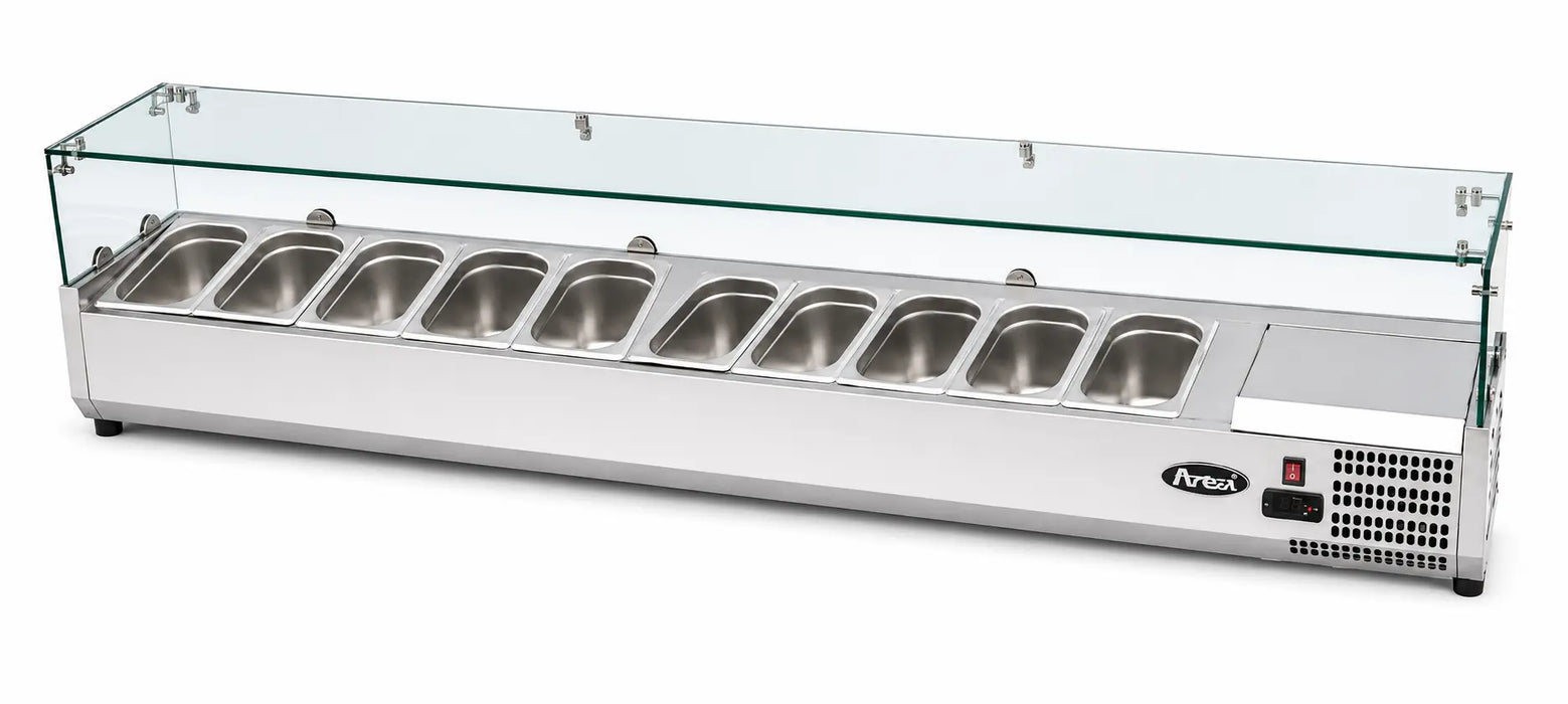 Atosa ESL3889 and ESL3890 2005mm countertop salad bar - Simply Hospitality NZ