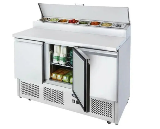 Atosa Doors Open Top Saladette Fridge  Preparation Fridges