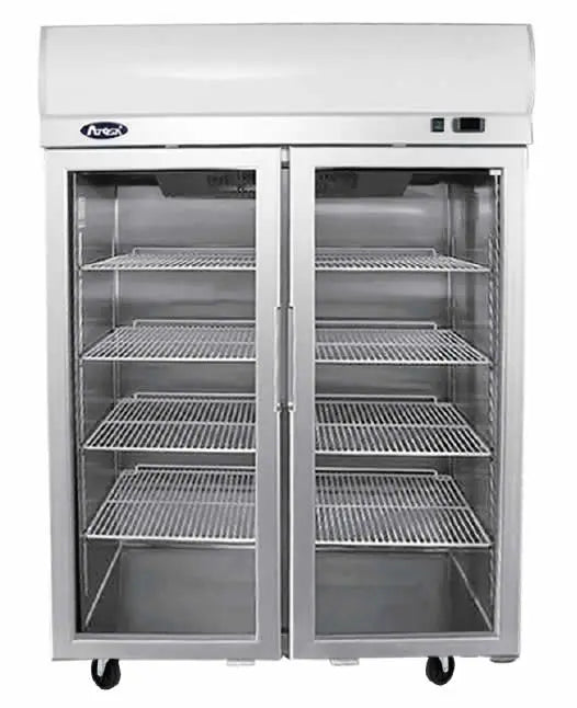 Atosa Glass Door Upright Fridge - 1200mm - Double Door - YCF9402