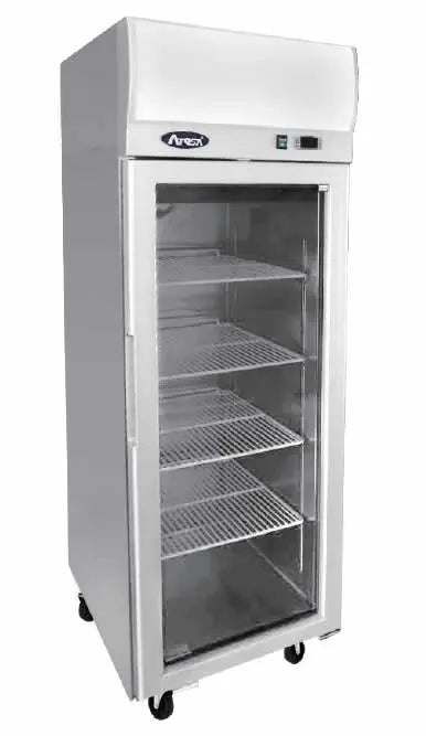 Atosa Glass Door Upright Fridge - 600mm - Single Door - YCF9401