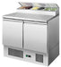 Atosa Open Top Saladette Fridge - 2 Door - ESL3832