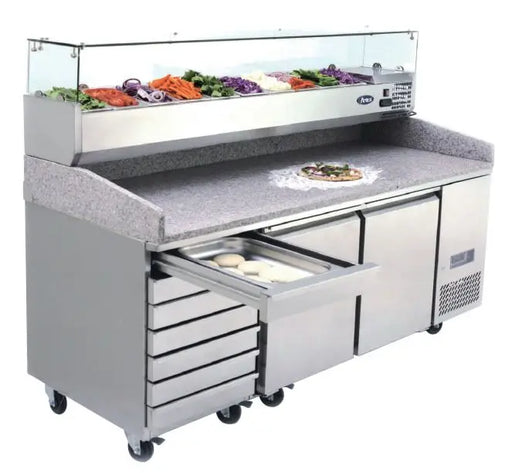 Atosa Pizza Table Fridge With Drawers  Preparation Fridges