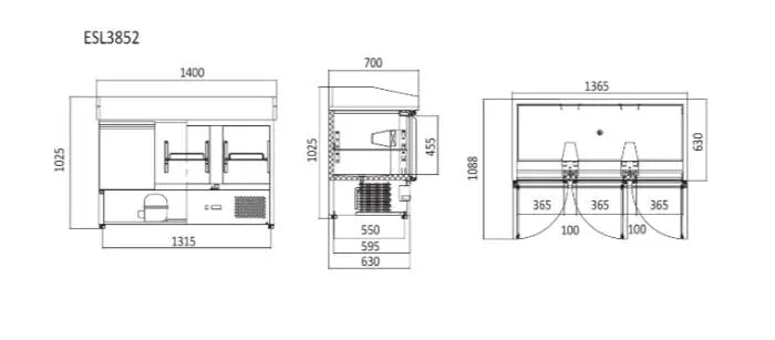 Atosa Pizza Table Fridge  Pizza Table Fridge