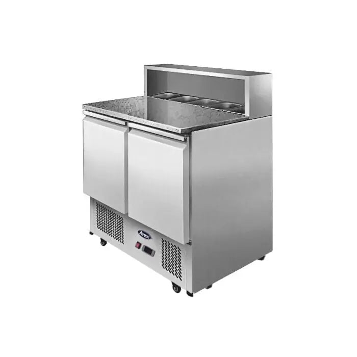 Atosa Pizzatable Marble Top Saladette Fridge 900mm  Preparation Fridges