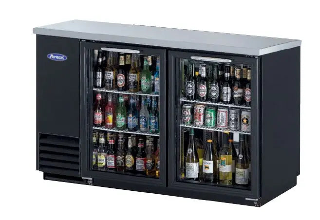 Atosa Refrigerated Back Bar Cooler with Glass Swing Door  Bar Refrigeration