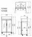 Atosa Showcase Freezer Single & Double Glass Door  Upright Display Freezers