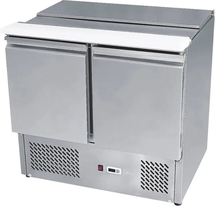 Atosa Sliding Lid Saladette Fridge - Two Door - ESL3800