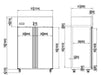 Atosa Slimline Upright Freezer Single & Double Door  Upright Solid Door Freezers