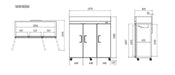 Atosa Top Mounted Fridge Single, Double & Triple Door  Upright Solid Door Fridges