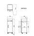 Atosa Top Mounted Upright Fridge 730mm - Single Door - MBF8004 - Image 2
