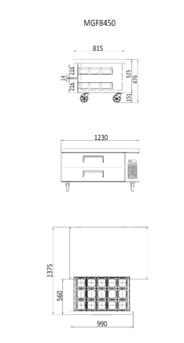 Atosa Chef Base Drawers Fridge