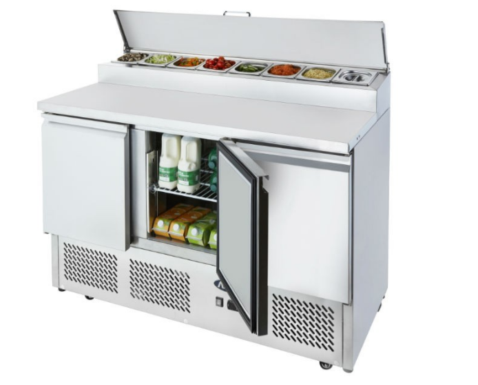 Atosa Doors Open Top Saladette Fridge