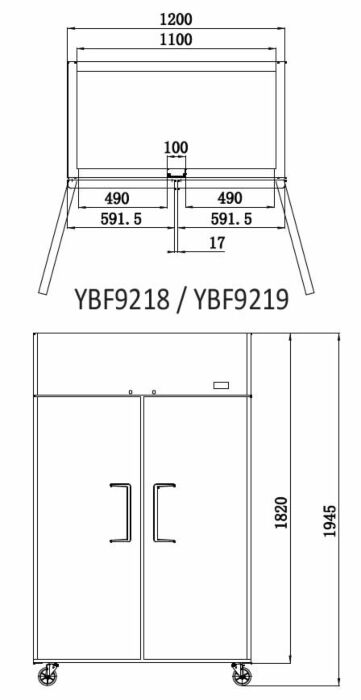 Atosa Top Mounted Fridge Single, Double & Triple Door