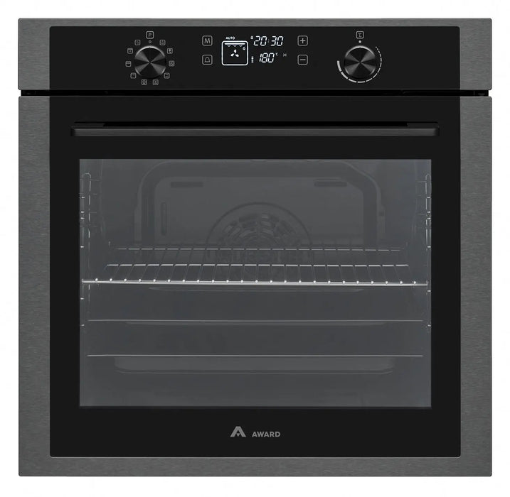 Award 10 Function Built-In Black Steel Oven  Ovens & Ranges