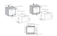 Award 24 Bottle Built-In Compact Wine Cabinet  Wine Cabinet