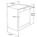 Award 60cm Electronic Built-In Dishwasher  Dishwasher