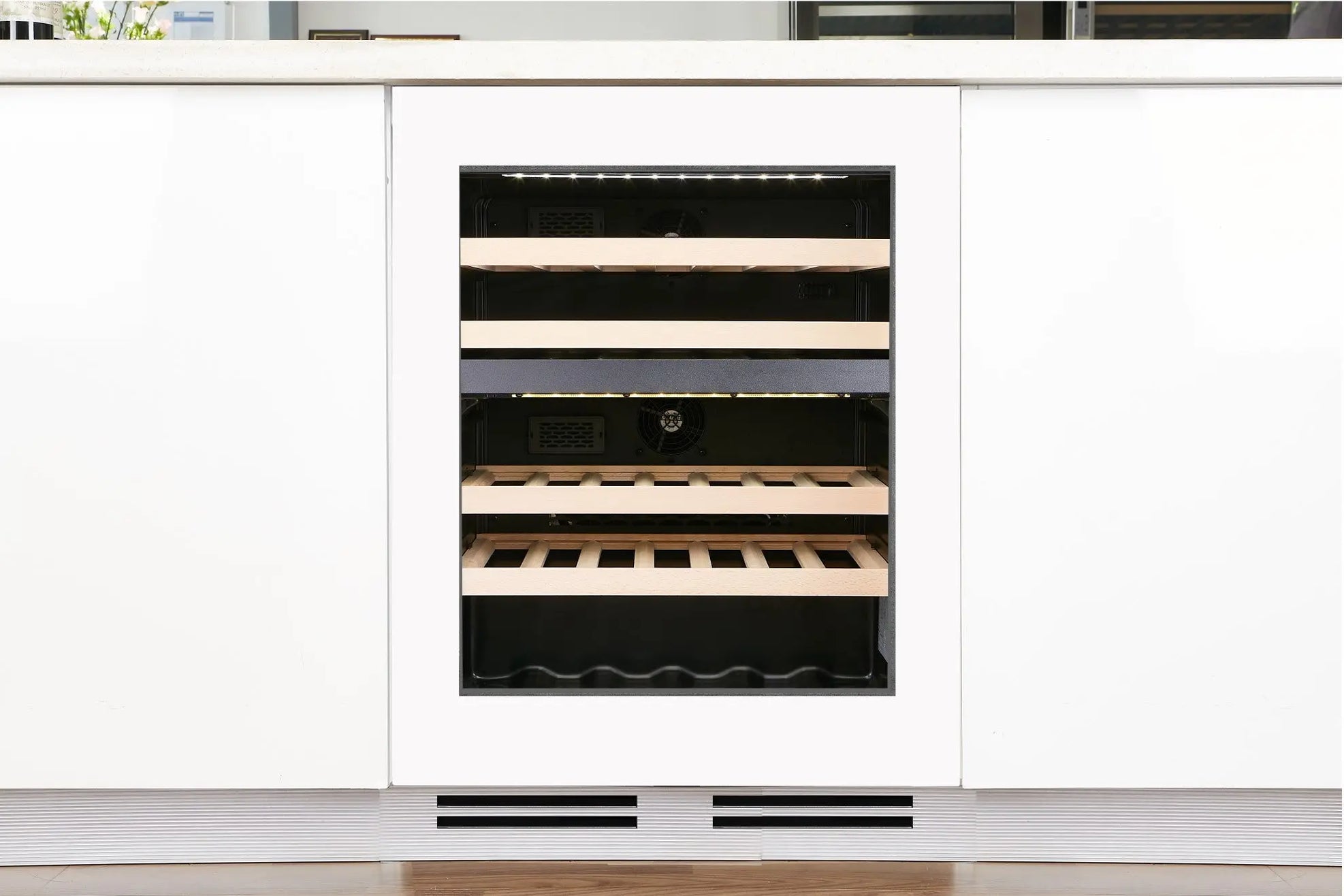 60cm Integrated Undercounter Dual Zone Wine Cabinet | Simply Hospitality