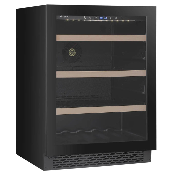 Award 60cm Undercounter Beverage Centre Black Glass 135L  Undercounter Fridges