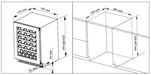 Award 60cm Undercounter Beverage Centre Black Glass 135L  Undercounter Fridges