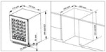 Award 60cm Undercounter Dual Zone Wine Cabinet  Wine Cabinet