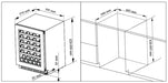 Award 60cm Undercounter Dual Zone Wine Cabinet  Wine Cabinet