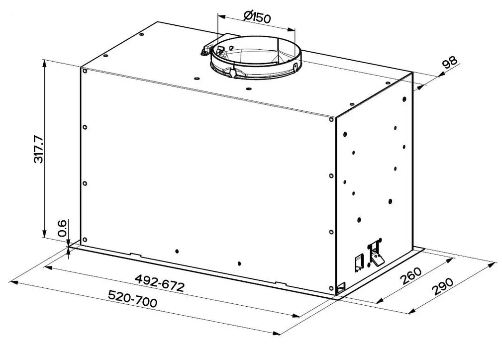 Award 70cm Extra Low Noise Powerpack Rangehood  Rangehoods