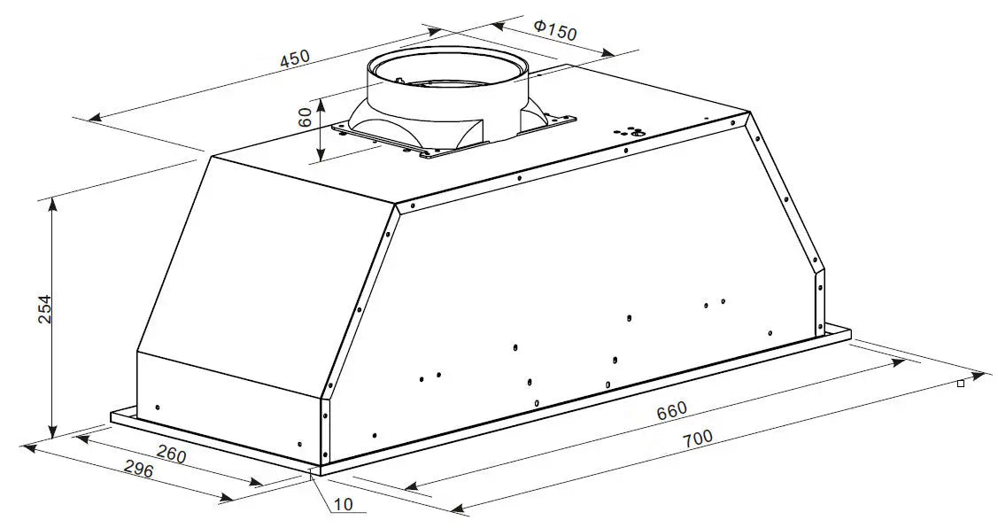 Award 70cm Powerpack Rangehood – Stainless Steel  Rangehoods