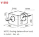 Award Advance Series 112cm Power Pack Remote Ceiling Motor  Rangehoods