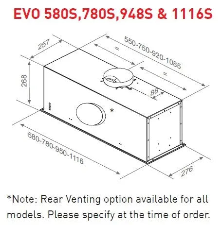 Award Advance Series 58cm Powerpack Rangehood  Rangehoods