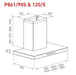 Award Advance  Series 90cm Canopy Rangehood P861/90-1250  Rangehoods