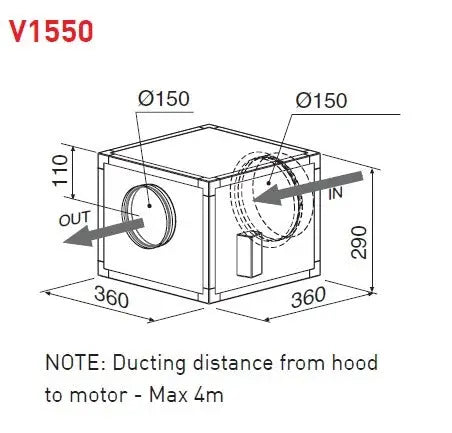 Award Advance Series 95cm Ceiling Cassette with Remote Motor  Ceiling Cassette