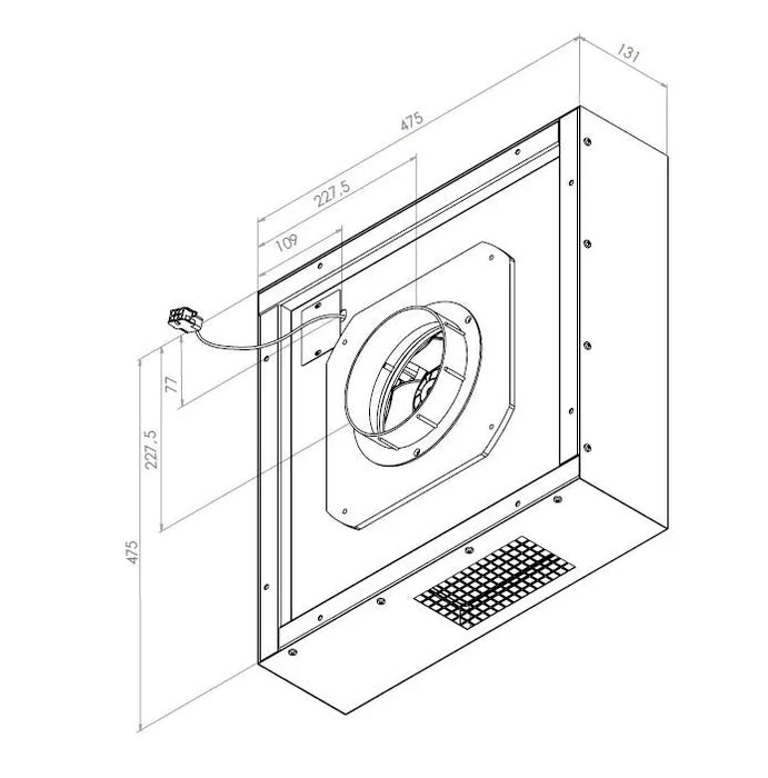 Award Advance Series 95cm Power Pack Remote Wall Motor EVO948S-1100  Rangehoods