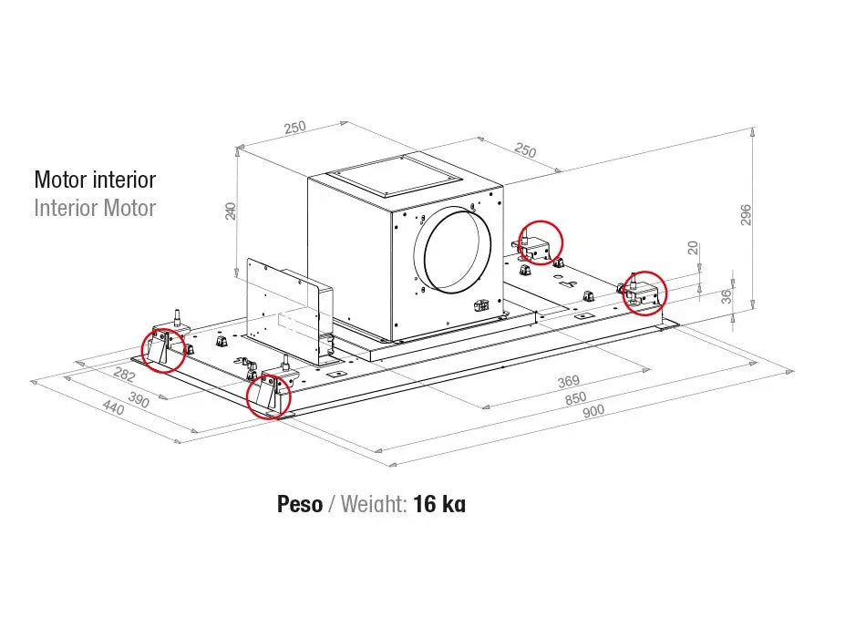 Award AdvanceSeries 90cm Ceiling Cassette with Relocatable Motor  Ceiling Cassette