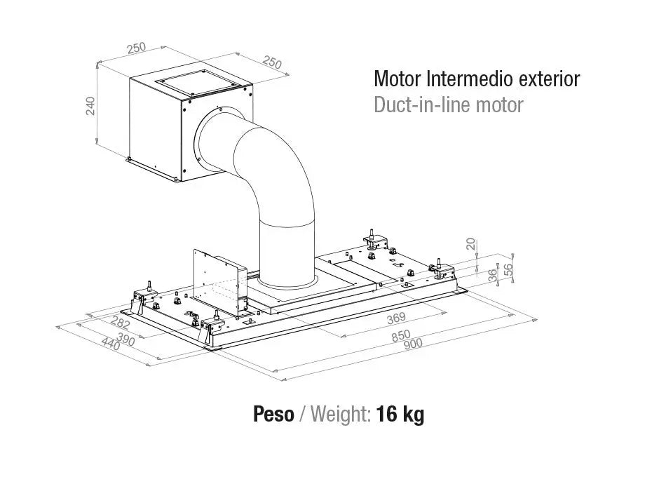 Award AdvanceSeries 90cm Ceiling Cassette with Relocatable Motor  Ceiling Cassette