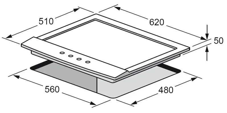 Award Built-In 62cm Gas Hob  Hobs