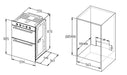 Award Built-In Double Oven 60cm  Ovens & Ranges