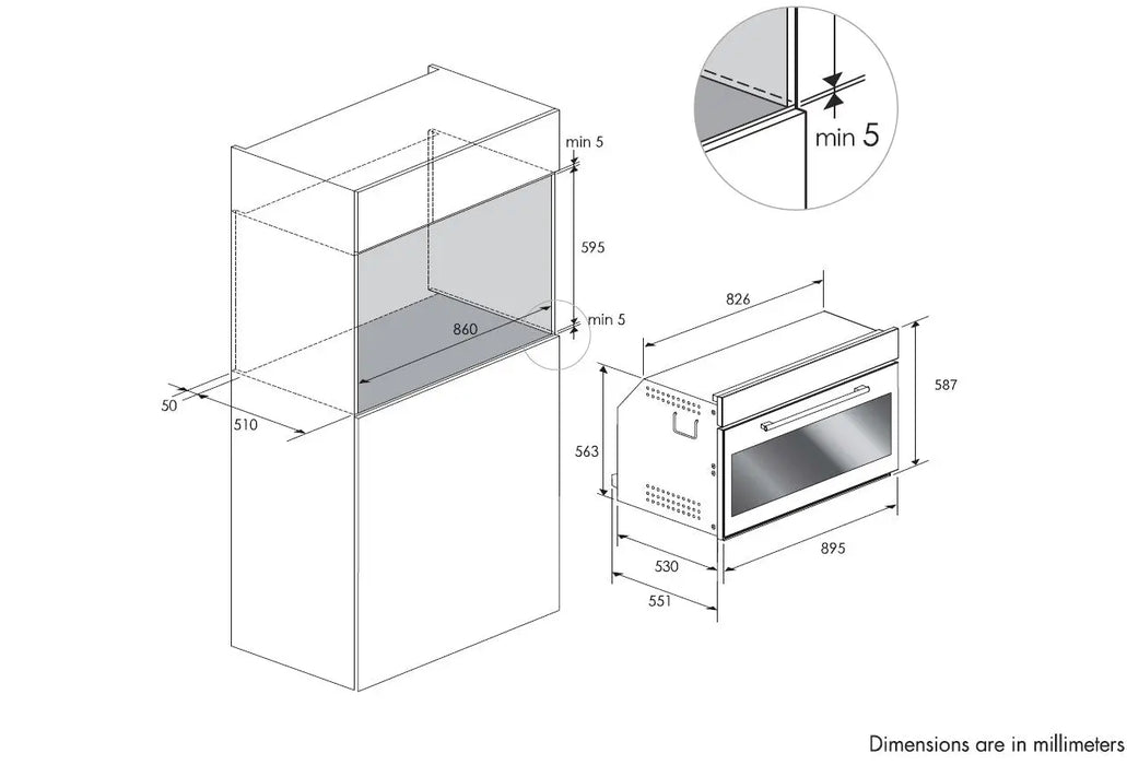 Award Built-In Electronic Maxi Oven 90cm  Ovens & Ranges