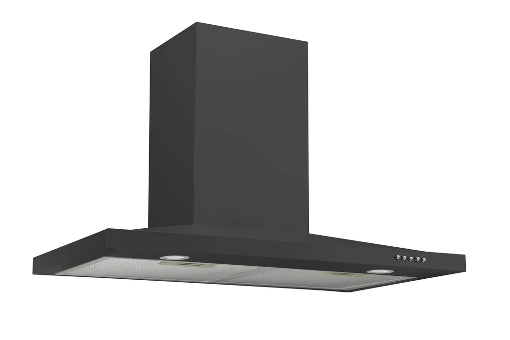 Award Low Profile 60cm Matt Black Canopy Rangehood  Rangehoods
