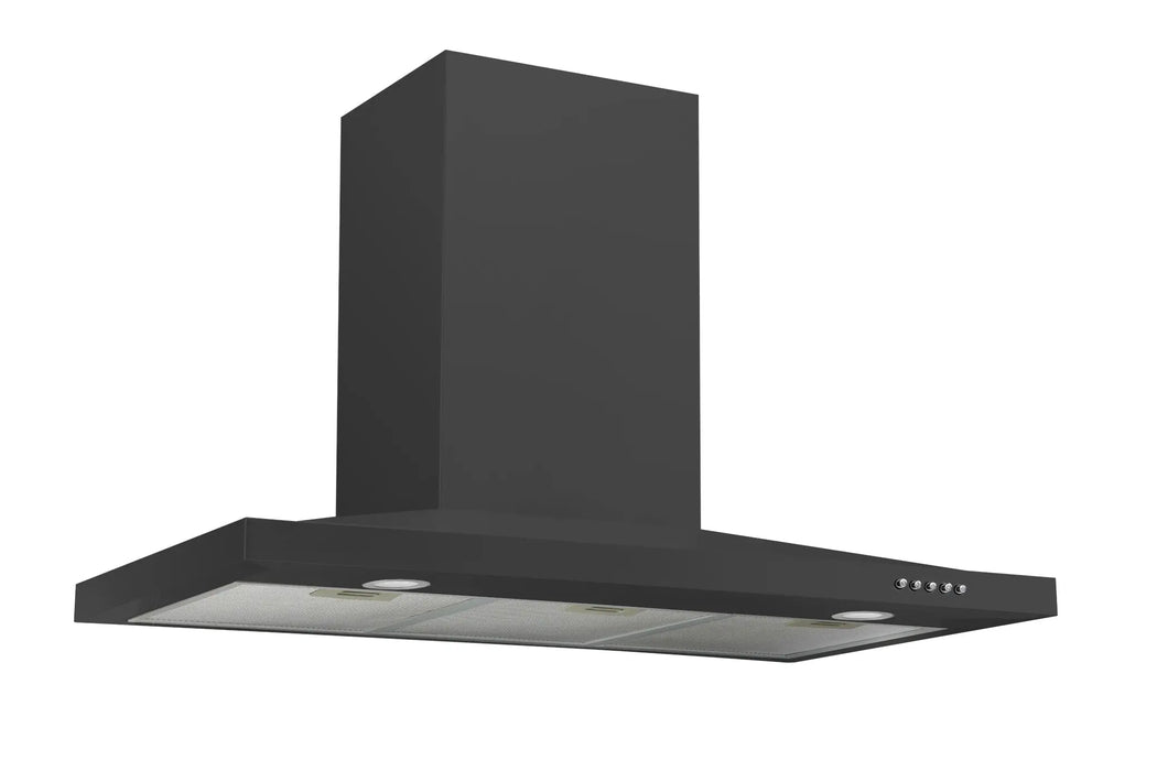 Award Low Profile 90cm Matt Black Canopy Rangehood  Rangehoods